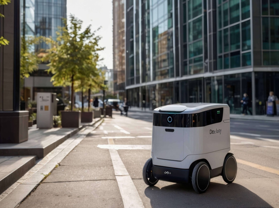 autonomous delivery robots city sidewalk 2